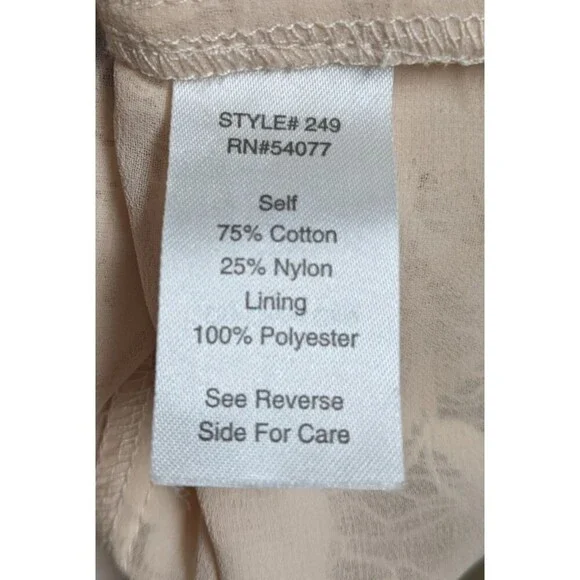 Women's Cabi #249 LACE BLAZER Ivory Cotton Blend Button-Up Jacket Size 6 - Picture 11 of 12